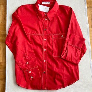 New With Tags: Mango Long Sleeve Shirt - Size Eur M / USA 6